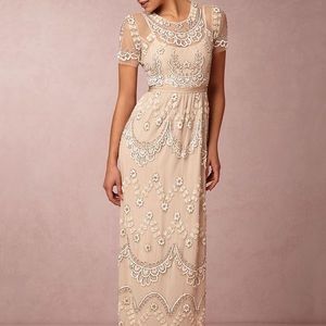 SOLD OUT BHLDN blush tiered petal dress